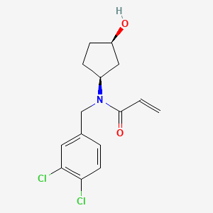 N-[(3,4-Dichlorophenyl)methyl]-N-[(1S,3R)-3-hydroxycyclopentyl]prop-2-enamide