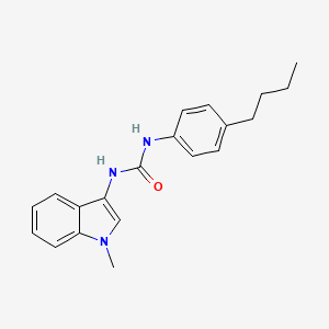 molecular formula C20H23N3O B2420978 1-(4-丁基苯基)-3-(1-甲基-1H-吲哚-3-基)脲 CAS No. 922983-37-7