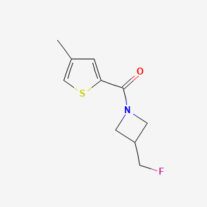molecular formula C10H12FNOS B2420983 (3-(氟甲基)氮杂环丁烷-1-基)(4-甲硫代苯-2-基)甲酮 CAS No. 2034307-58-7