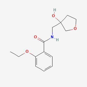 molecular formula C14H19NO4 B2420984 2-ethoxy-N-((3-hydroxytetrahydrofuran-3-yl)methyl)benzamide CAS No. 1916689-31-0