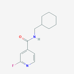 molecular formula C13H17FN2O B2420987 N-(环己基甲基)-2-氟吡啶-4-甲酰胺 CAS No. 1104078-23-0