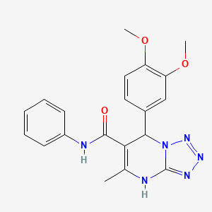 7-(3,4-dimethoxyphenyl)-5-methyl-N-phenyl-4,7-dihydrotetrazolo[1,5-a]pyrimidine-6-carboxamide