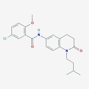 5-chloro-N-(1-isopentyl-2-oxo-1,2,3,4-tetrahydroquinolin-6-yl)-2-methoxybenzamide