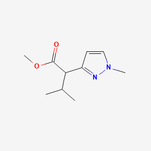 molecular formula C10H16N2O2 B2421012 Methyl 3-methyl-2-(1-methylpyrazol-3-yl)butanoate CAS No. 1695270-32-6
