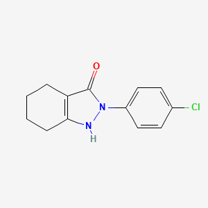 molecular formula C13H13ClN2O B2421017 2-(4-chlorophenyl)-4,5,6,7-tetrahydro-2H-indazol-3-ol CAS No. 924855-49-2