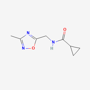 N-((3-methyl-1,2,4-oxadiazol-5-yl)methyl)cyclopropanecarboxamide