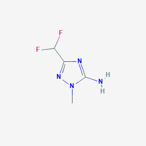 molecular formula C4H6F2N4 B2421019 5-(Difluoromethyl)-2-methyl-1,2,4-triazol-3-amine CAS No. 1564886-33-4