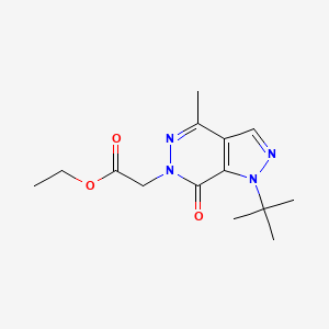 ethyl 2-(1-(tert-butyl)-4-methyl-7-oxo-1H-pyrazolo[3,4-d]pyridazin-6(7H)-yl)acetate