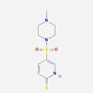5-[(4-Methylpiperazin-1-yl)sulfonyl]pyridine-2-thiol