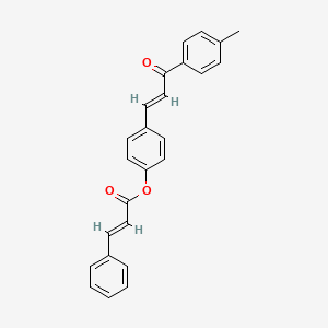 [4-[(E)-3-(4-methylphenyl)-3-oxoprop-1-enyl]phenyl] (E)-3-phenylprop-2-enoate