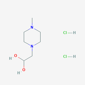 2-(4-Methylpiperazin-1-yl)ethane-1,1-diol dihydrochloride