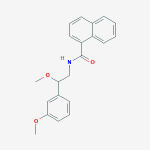 molecular formula C21H21NO3 B2421066 N-(2-甲氧基-2-(3-甲氧基苯基)乙基)-1-萘酰胺 CAS No. 1797557-67-5