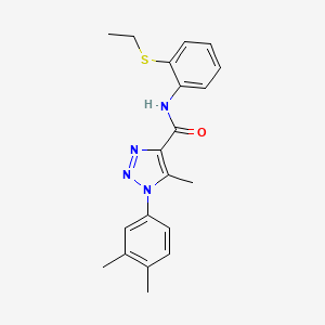 1-(3,4-dimethylphenyl)-N-(2-(ethylthio)phenyl)-5-methyl-1H-1,2,3-triazole-4-carboxamide
