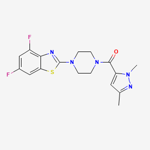 (4-(4,6-difluorobenzo[d]thiazol-2-yl)piperazin-1-yl)(1,3-dimethyl-1H-pyrazol-5-yl)methanone