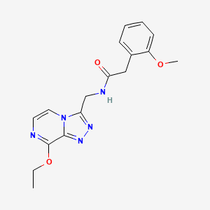 molecular formula C17H19N5O3 B2421099 N-((8-乙氧基-[1,2,4]三唑并[4,3-a]嘧啶-3-基)甲基)-2-(2-甲氧基苯基)乙酰胺 CAS No. 2034275-43-7