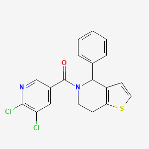 (5,6-dichloropyridin-3-yl)-(4-phenyl-6,7-dihydro-4H-thieno[3,2-c]pyridin-5-yl)methanone