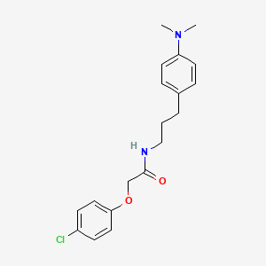 2-(4-chlorophenoxy)-N-(3-(4-(dimethylamino)phenyl)propyl)acetamide