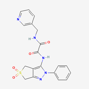 N1-(5,5-dioxido-2-phenyl-4,6-dihydro-2H-thieno[3,4-c]pyrazol-3-yl)-N2-(pyridin-3-ylmethyl)oxalamide