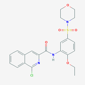 1-chloro-N-[2-ethoxy-5-(morpholine-4-sulfonyl)phenyl]isoquinoline-3-carboxamide