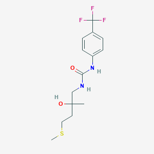 molecular formula C14H19F3N2O2S B2421120 1-(2-羟基-2-甲基-4-(甲硫基)丁基)-3-(4-(三氟甲基)苯基)脲 CAS No. 1396801-22-1