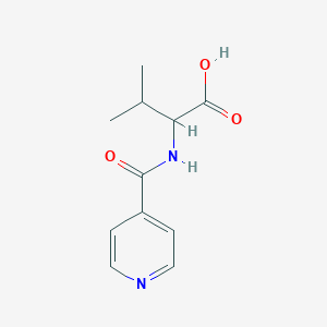 3-Methyl-2-(pyridin-4-ylformamido)butanoic acid