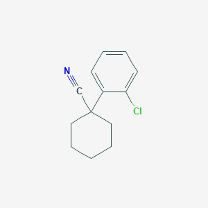 molecular formula C13H14ClN B2421125 1-(2-Chlorophenyl)cyclohexanecarbonitrile CAS No. 106795-73-7