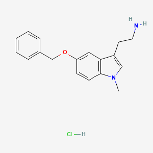 2-[5-(benzyloxy)-1-methyl-1H-indol-3-yl]ethan-1-amine hydrochloride
