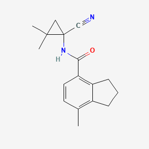 N-(1-Cyano-2,2-dimethylcyclopropyl)-7-methyl-2,3-dihydro-1H-indene-4-carboxamide