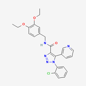 molecular formula C25H24ClN5O3 B2421152 4-[(5-cyclobutyl-1,2,4-oxadiazol-3-yl)methyl]-N-(2-methoxyethyl)-3-oxo-3,4-dihydro-2H-1,4-benzoxazine-6-sulfonamide CAS No. 1207015-90-4
