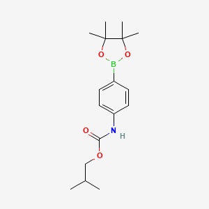 Isobutyl (4-(4,4,5,5-tetramethyl-1,3,2-dioxaborolan-2-yl)phenyl)carbamate