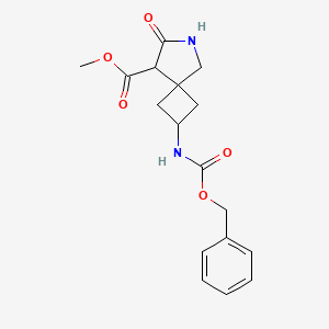 Methyl 2-(((benzyloxy)carbonyl)amino)-7-oxo-6-azaspiro[3.4]octane-8-carboxylate