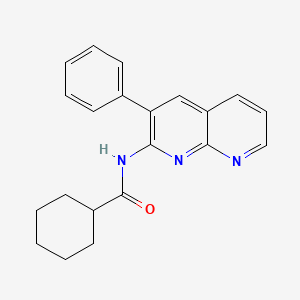 N-(3-phenyl-1,8-naphthyridin-2-yl)cyclohexanecarboxamide