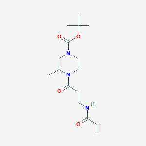 Tert-butyl 3-methyl-4-[3-(prop-2-enoylamino)propanoyl]piperazine-1-carboxylate