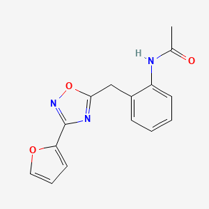 N-(2-((3-(furan-2-yl)-1,2,4-oxadiazol-5-yl)methyl)phenyl)acetamide