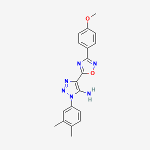 3-(3,4-Dimethylphenyl)-5-[3-(4-methoxyphenyl)-1,2,4-oxadiazol-5-yl]triazol-4-amine