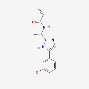 N-[1-[5-(3-Methoxyphenyl)-1H-imidazol-2-yl]ethyl]prop-2-enamide