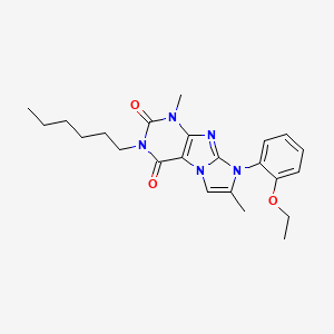 6-(2-Ethoxyphenyl)-2-hexyl-4,7-dimethylpurino[7,8-a]imidazole-1,3-dione