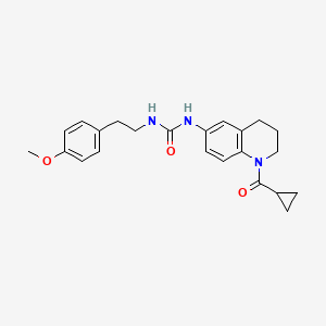 1-(1-(Cyclopropanecarbonyl)-1,2,3,4-tetrahydroquinolin-6-yl)-3-(4-methoxyphenethyl)urea