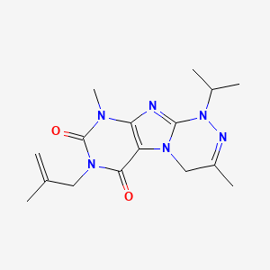 1-isopropyl-3,9-dimethyl-7-(2-methylallyl)-7,9-dihydro-[1,2,4]triazino[3,4-f]purine-6,8(1H,4H)-dione