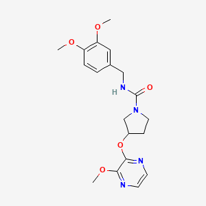 N-(3,4-dimethoxybenzyl)-3-((3-methoxypyrazin-2-yl)oxy)pyrrolidine-1-carboxamide