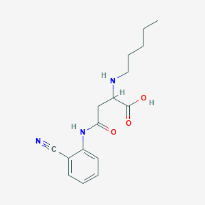 4-((2-Cyanophenyl)amino)-4-oxo-2-(pentylamino)butanoic acid