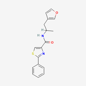 N-(1-(furan-3-yl)propan-2-yl)-2-phenylthiazole-4-carboxamide