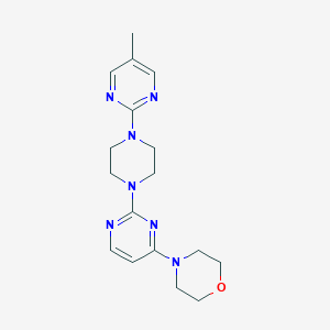 4-[2-[4-(5-Methylpyrimidin-2-yl)piperazin-1-yl]pyrimidin-4-yl]morpholine