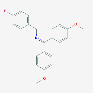 N-[(4-Fluorophenyl)methyl]-1,1-bis(4-methoxyphenyl)methanimine