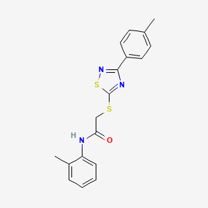 N-(o-tolyl)-2-((3-(p-tolyl)-1,2,4-thiadiazol-5-yl)thio)acetamide
