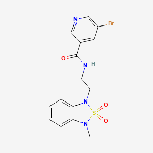 5-bromo-N-(2-(3-methyl-2,2-dioxidobenzo[c][1,2,5]thiadiazol-1(3H)-yl)ethyl)nicotinamide