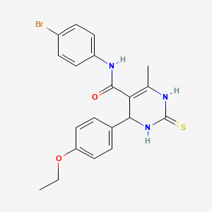 N-(4-bromophenyl)-4-(4-ethoxyphenyl)-6-methyl-2-thioxo-1,2,3,4-tetrahydropyrimidine-5-carboxamide