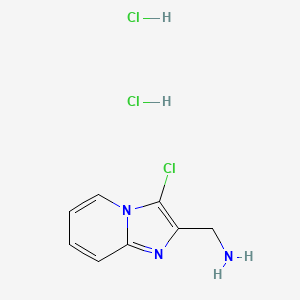 (3-Chloroimidazo[1,2-a]pyridin-2-yl)methanamine dihydrochloride