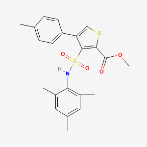 Methyl 4-(4-methylphenyl)-3-[(2,4,6-trimethylphenyl)sulfamoyl]thiophene-2-carboxylate