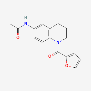 molecular formula C16H16N2O3 B2421364 N-[1-(furan-2-carbonyl)-3,4-dihydro-2H-quinolin-6-yl]acetamide CAS No. 941960-52-7